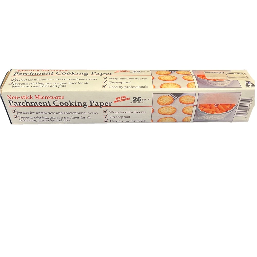 Vintage 1994 ACME Non Stick Microwave  Parchment Cooking‎ Liner Paper NEW SEALED